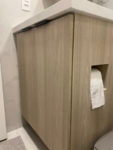 Porta papel embutido